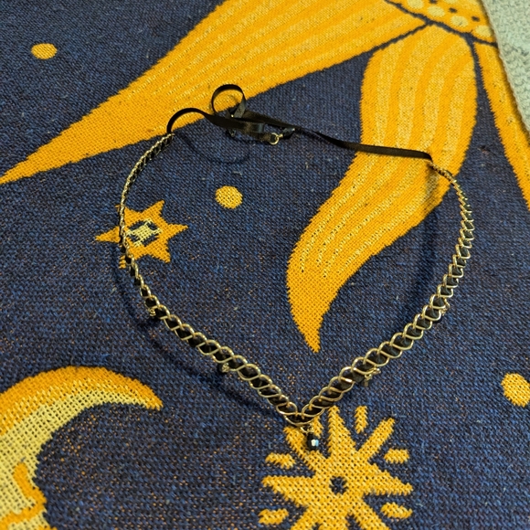 Fairy Circlet Crown Headband Black Gold Medieval Headpiece Renaissance Festival - Picture 5 of 10